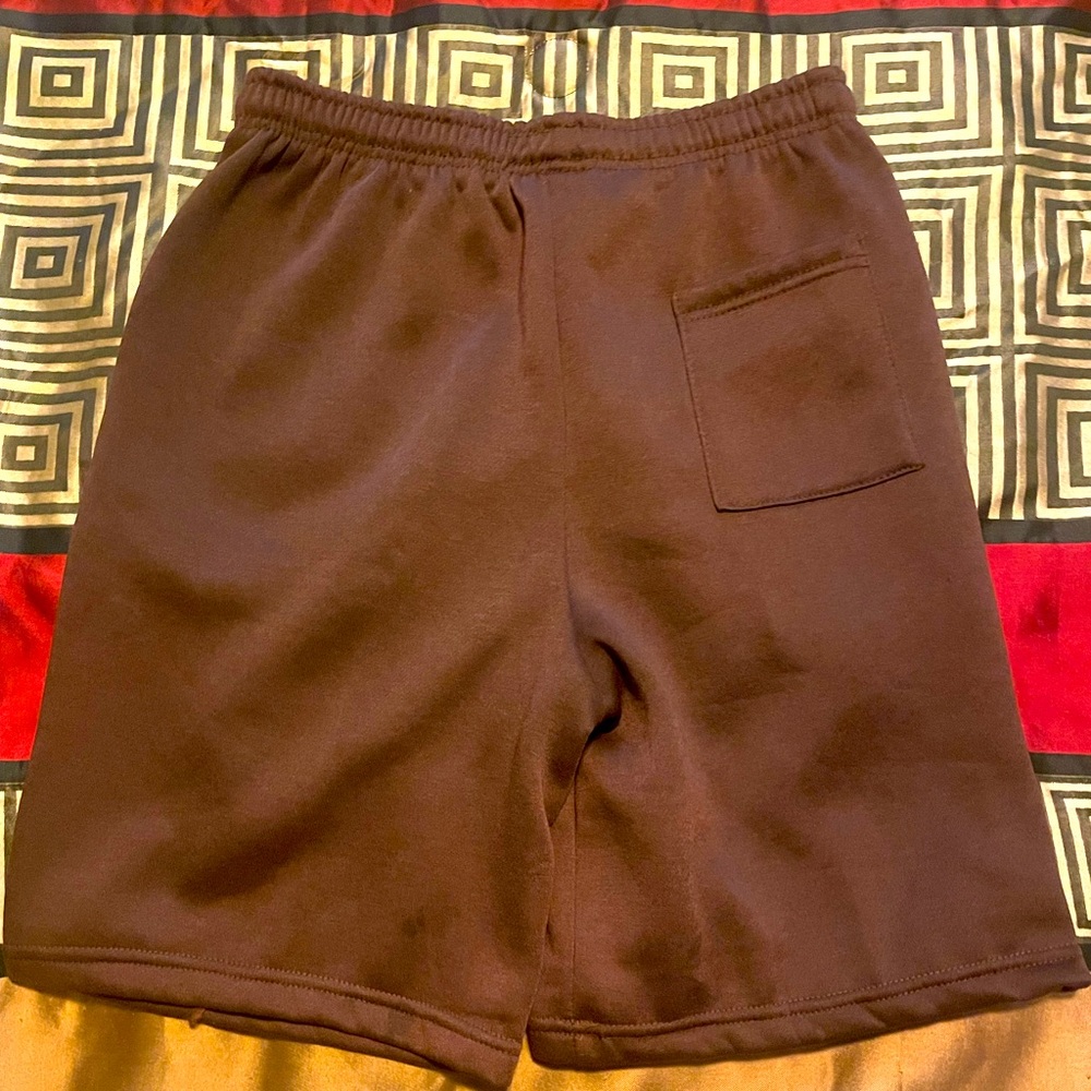 brown shorts fleece